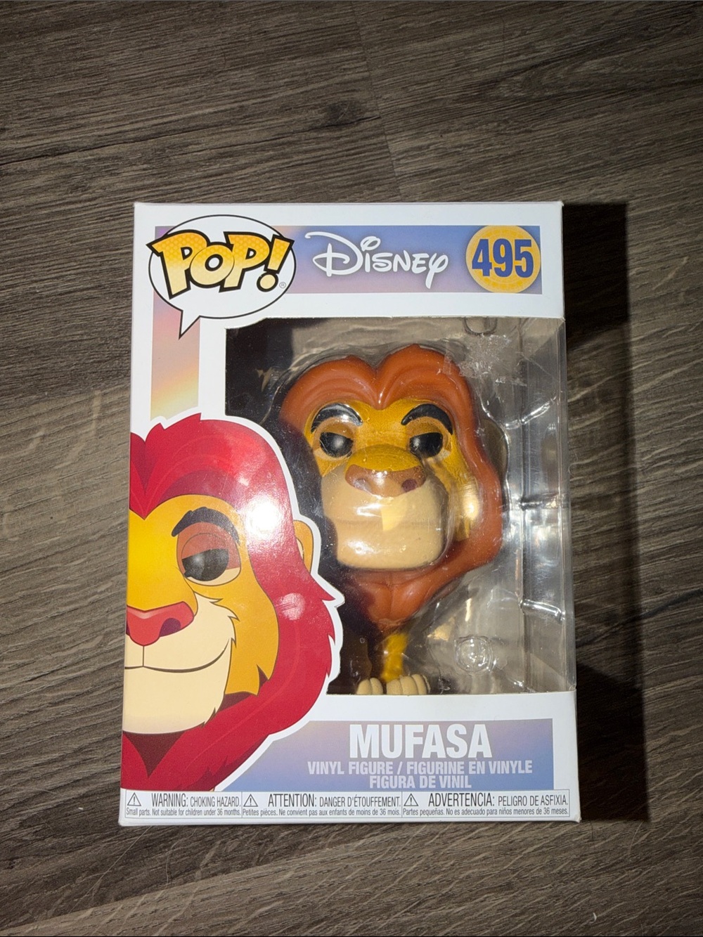 Disney Mufasa POP! Vinyl Figure - Brown, Gold, Yellow